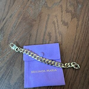 Melinda Maria Gold-Tone Chain Bracelet